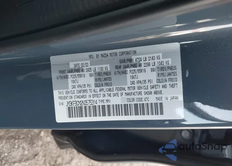 2022 Mazda Cx-5 2.5 S Carbon Edition z USA, uszkodzony, nr VIN JM3KFBCM2N0575314